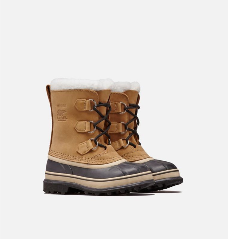 Sorel Youth Caribou™ - Kids Snow Boots Brown/Black - 201967VNI